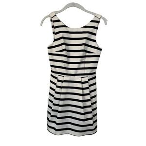 Zara Romper Trafaluc White and Black Classic Striped Skort Dress Casual Romper